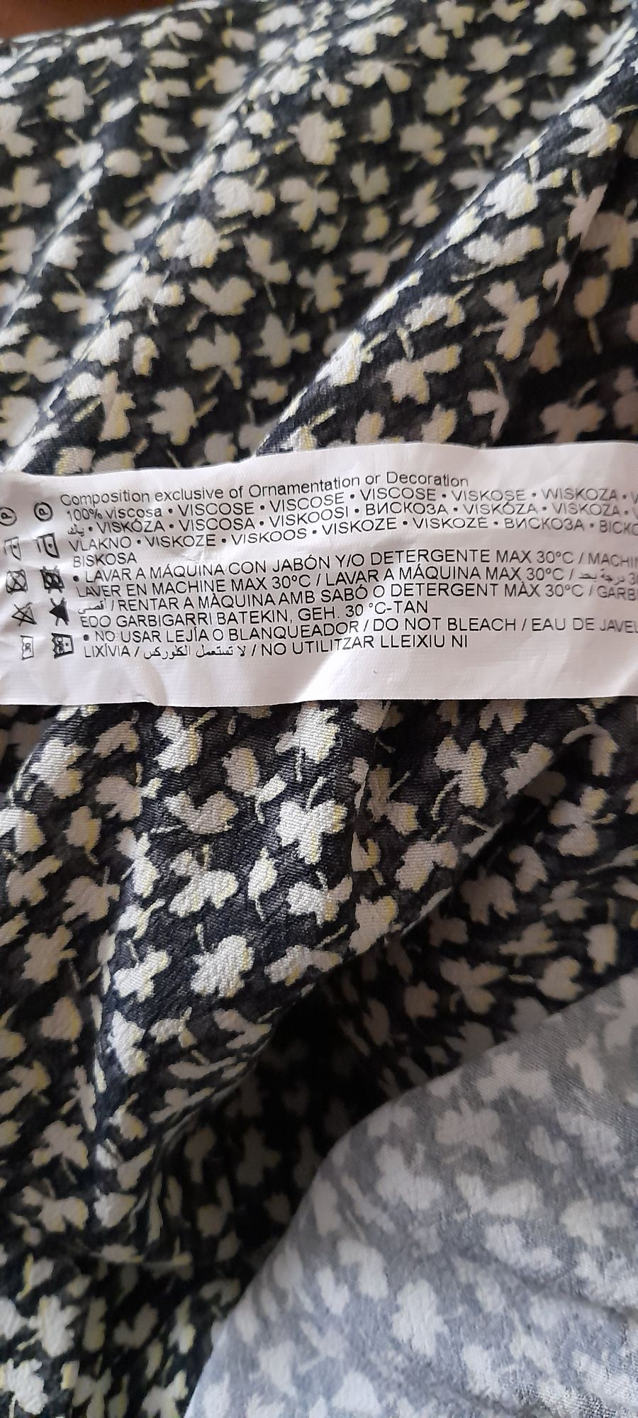 Vestido comprido slowlove preto e branco