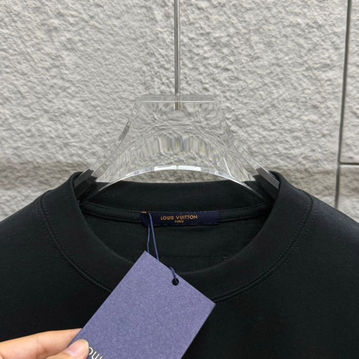 Louis Vuitton мужская футболка унисекс оверсайз оригинал черная