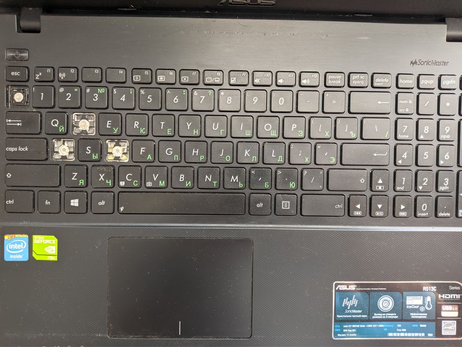 Ноутбук Asus (не робочий)