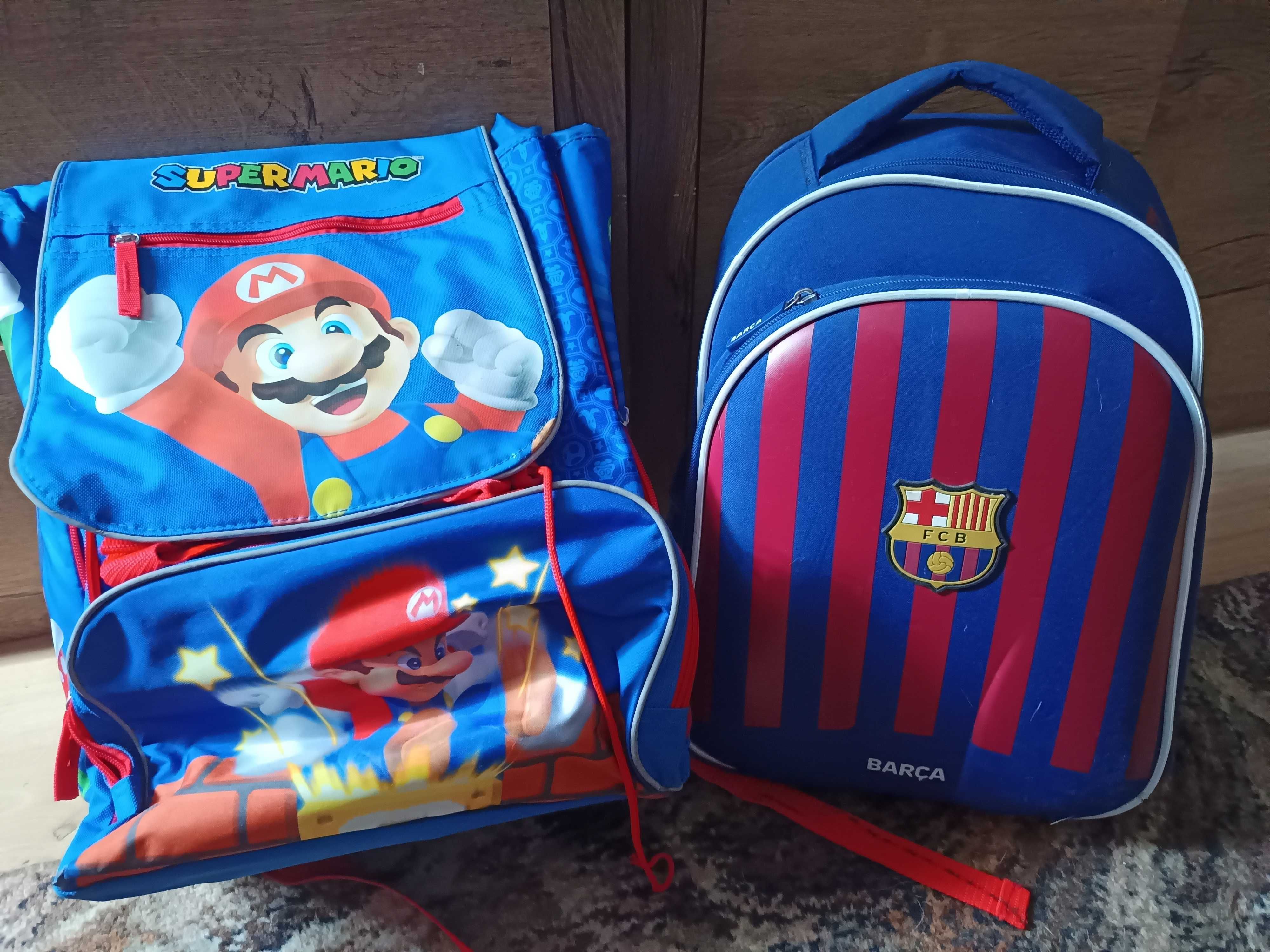 plecak dziecięcy spiderman, barca i mario bros