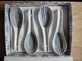 Łyżki ceramiczne Nippon Blue 13,8 x 4,8 cm - zestaw