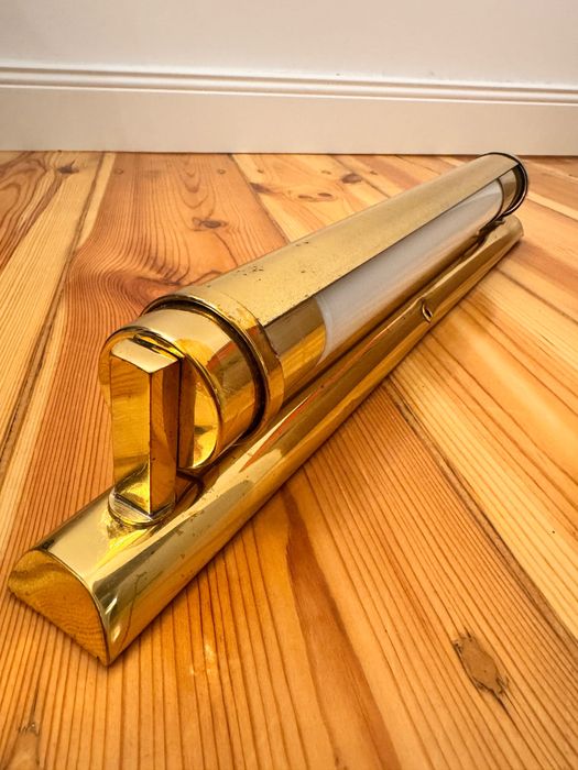 Lampa obrazowa złota vintage retro