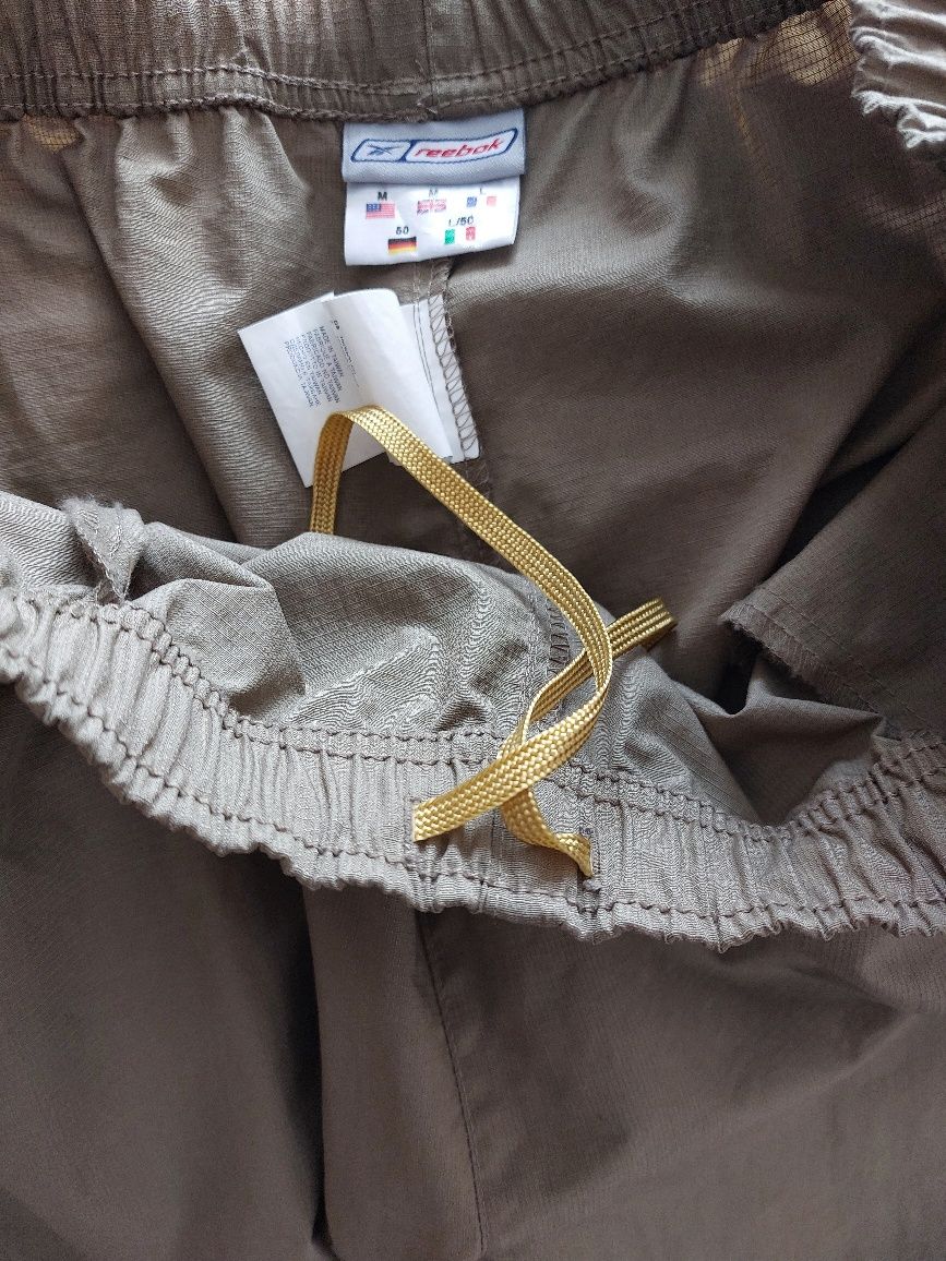 Nowe Męskie, ortalionowe spodnie dresowe, treningowe. Reebok. Roz L