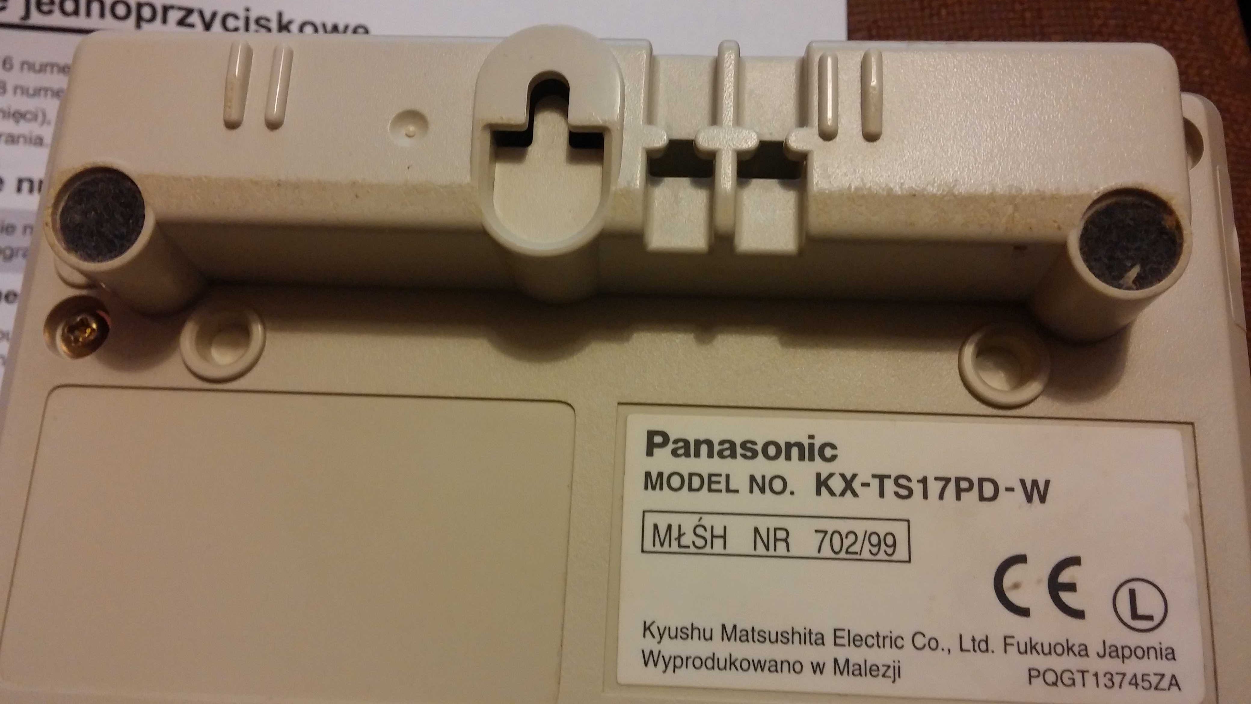 Telefon PANASONIC (duże czytelne klawisze) instrukcja/kabel wysyłka