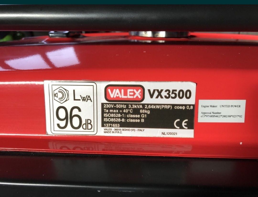 Генератор Valex VX3500