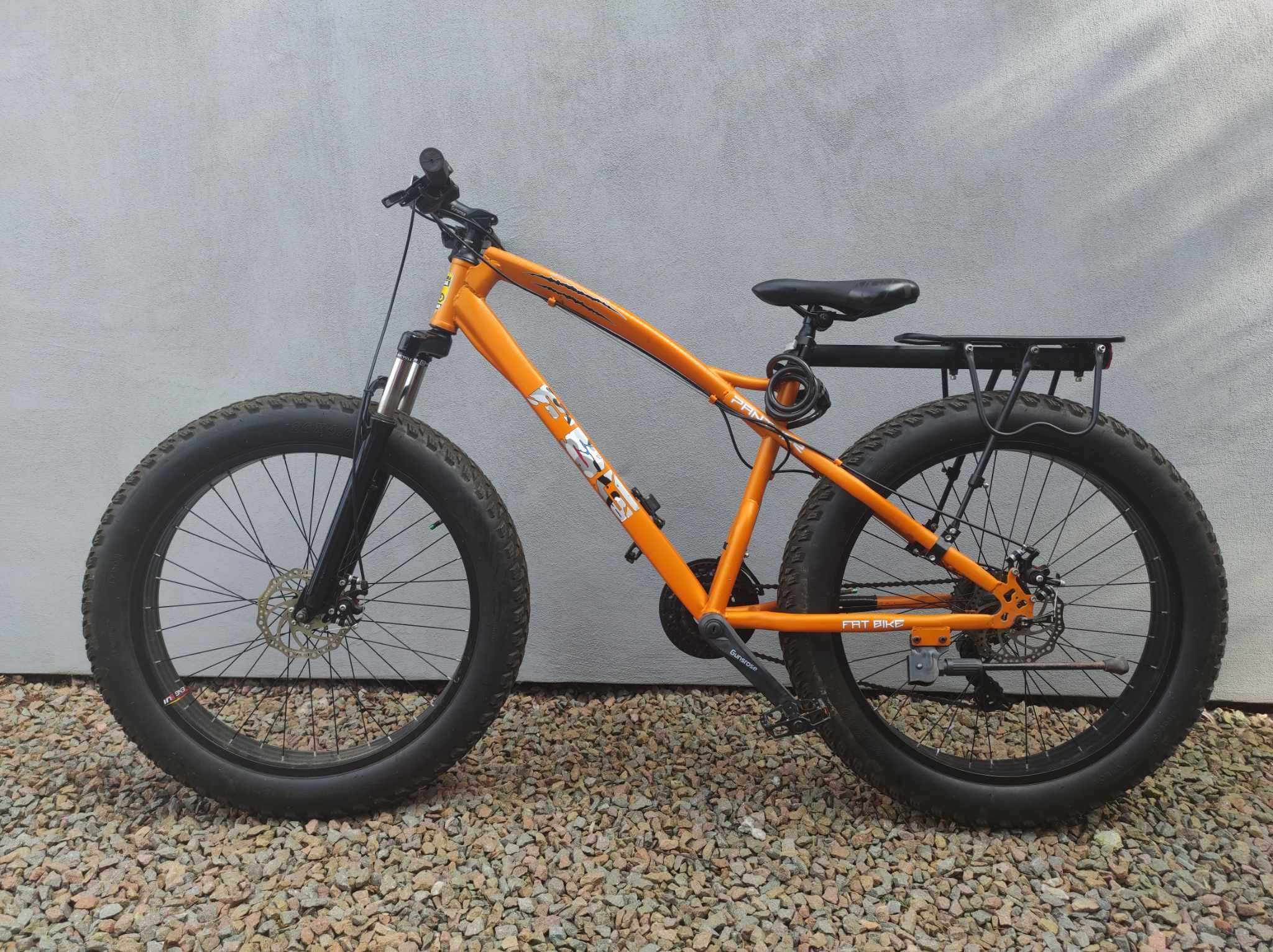 Rower Fatbike. Kolor pomarańczowy