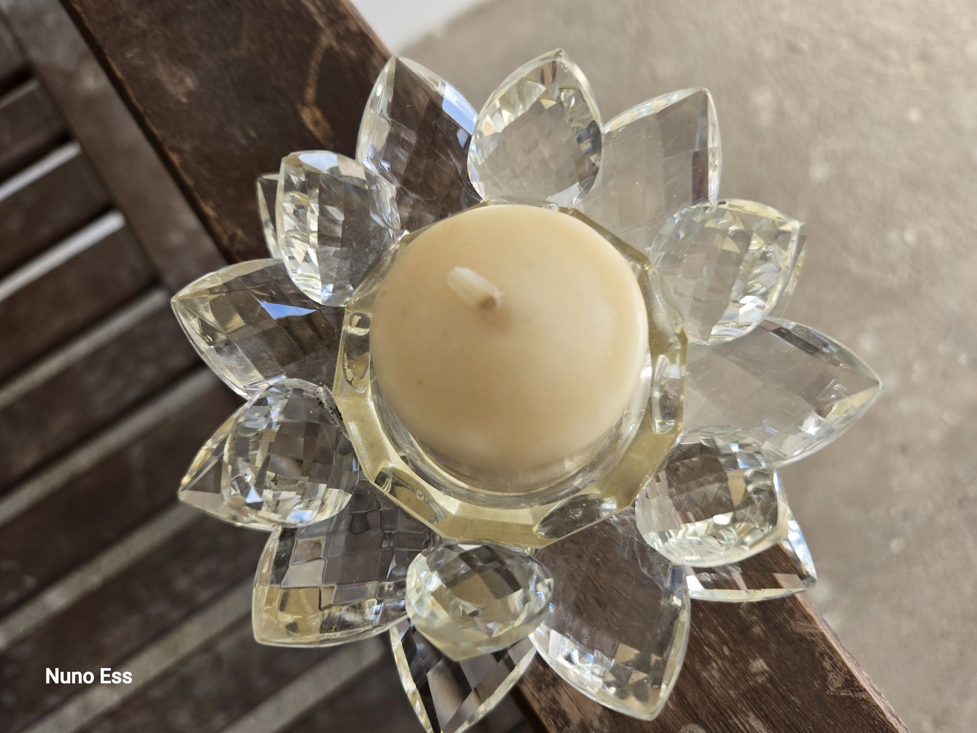 Vela com puro cristal