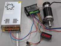 Комплект шпиндель ER11 500W + драйвер WS55-220 + блок питания 48в ЧПУ
