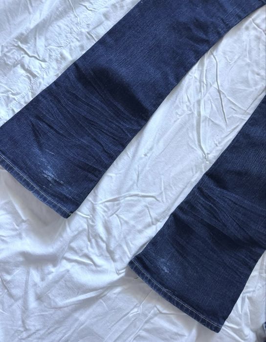 вінтажні кльош джинси на низькій посадці