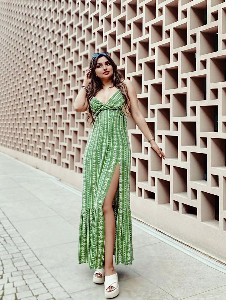 Платье плаття сукня довге сарафан вишивка Zara S
