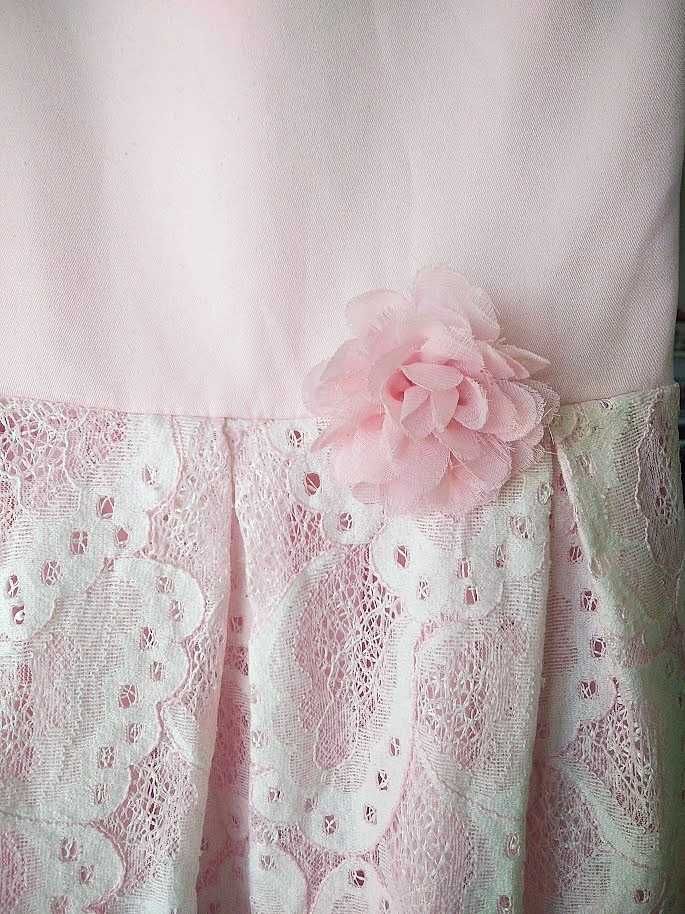 Elegancka, różowa sukienka 134