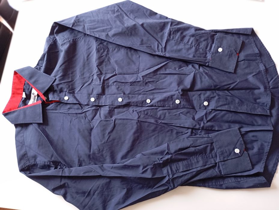 Koszula granatowa męska Konik