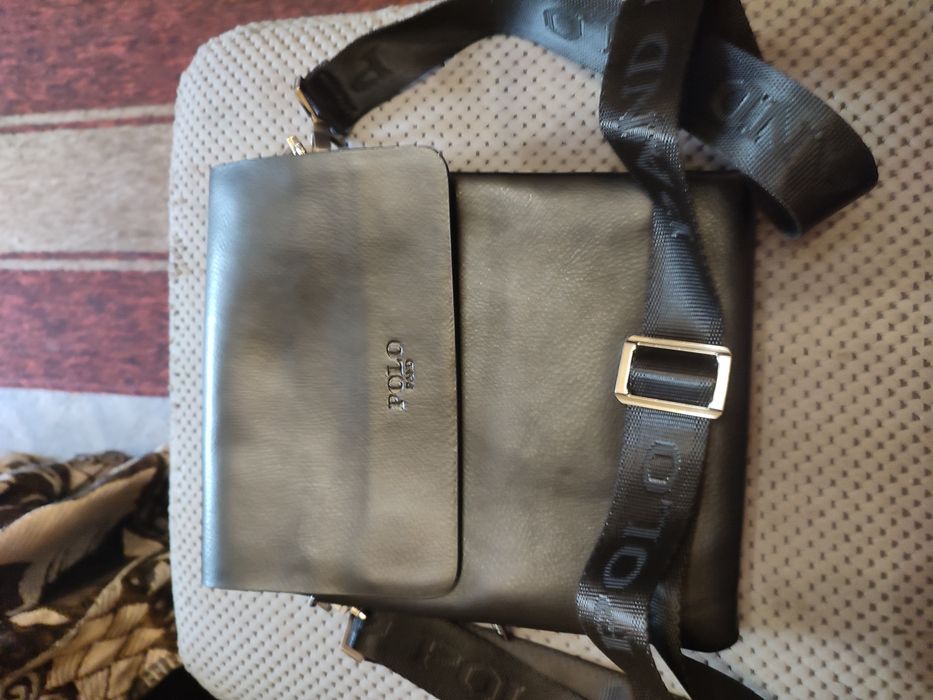 Сумка polo кожаная
