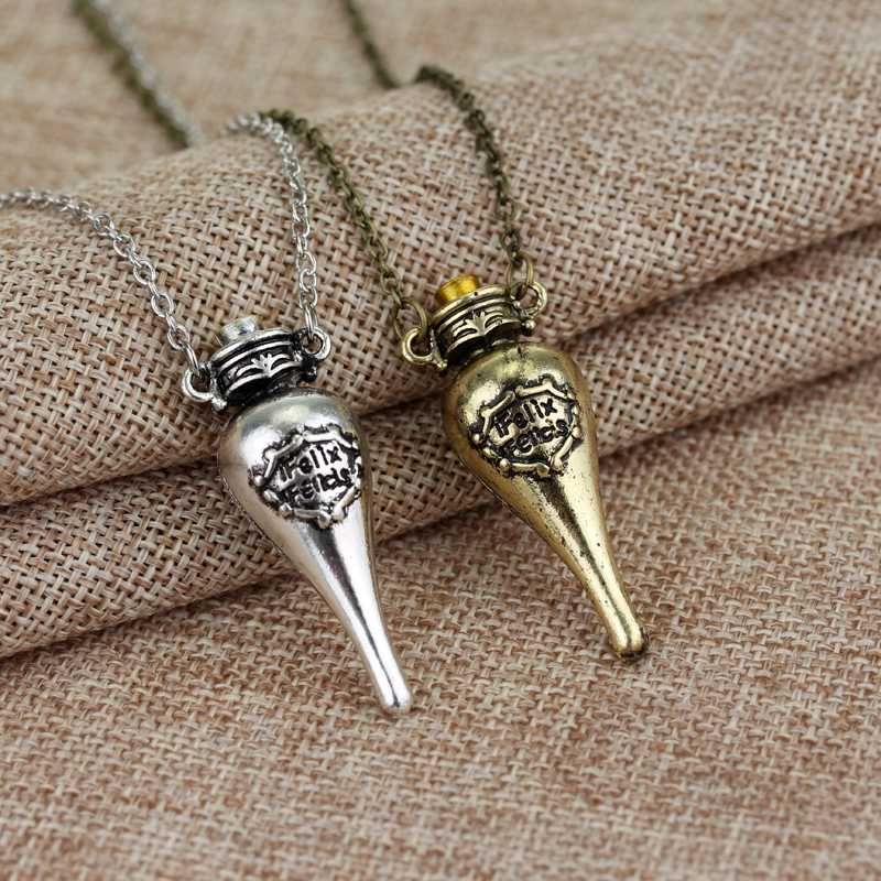 Harry Potter wisiorek Felix Felicis eliksir szczęścia kolor złoty