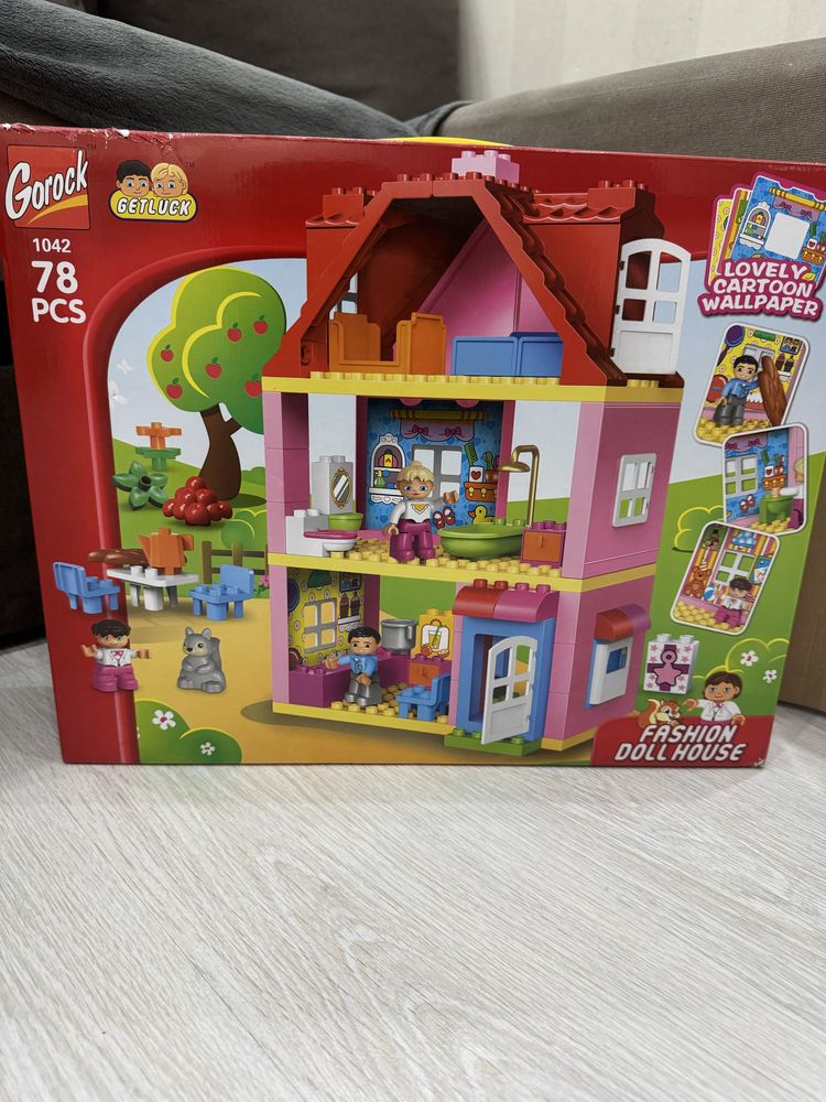 Конструктор gorock, lego, домик, дом для кукол