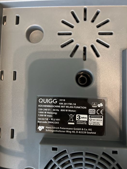 Wielofunkcyjny robot kuchenny Quiqq jak Thermomix 7 funkcji wifi waga