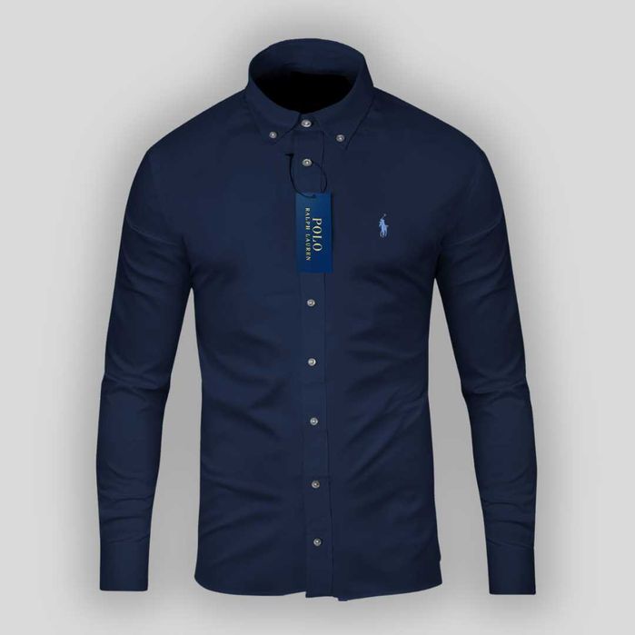 Koszula męska POLO Ralph Lauren Slim Fit M-XXL granatowa premium