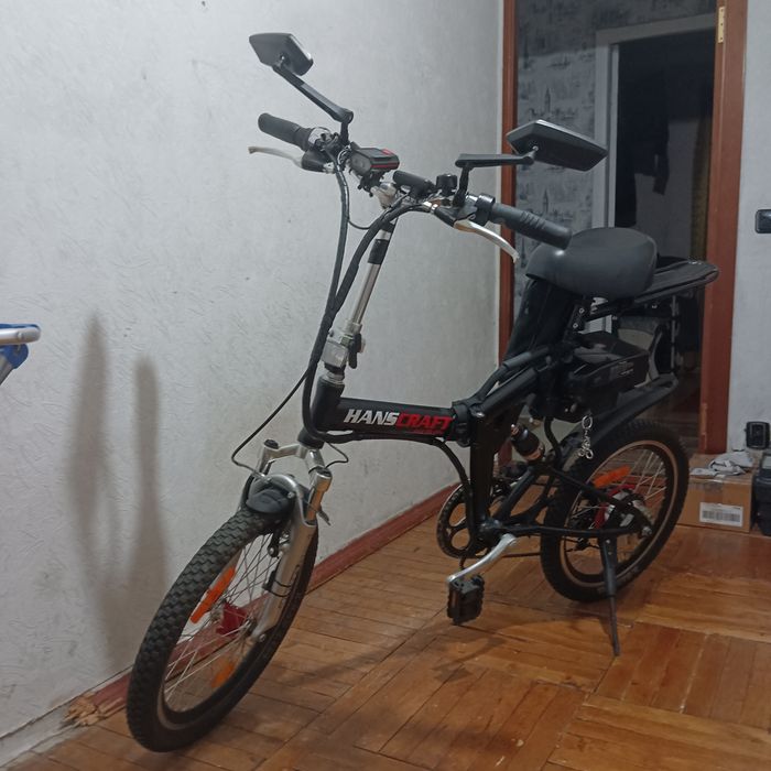 Продам складний алюмінієвий  електровелосипед HansCraft 36В ,250W