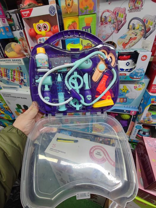 Лікар доктор врач медичний набір в чемоданчику Польща