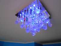 Żyrandol Piękna Lampa Sufitowa  Kryształowa na Pilota