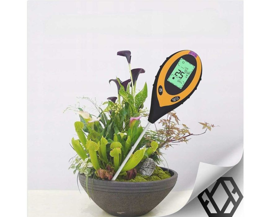 Kwasomierz Glebowy Miernik Tester Ogrodniczy 4w1 pH do Gleb Ziemi