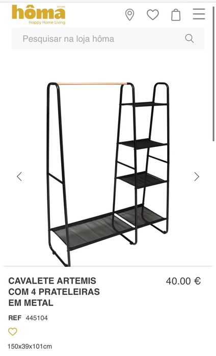 Charriot/Cavalete com prateleiras