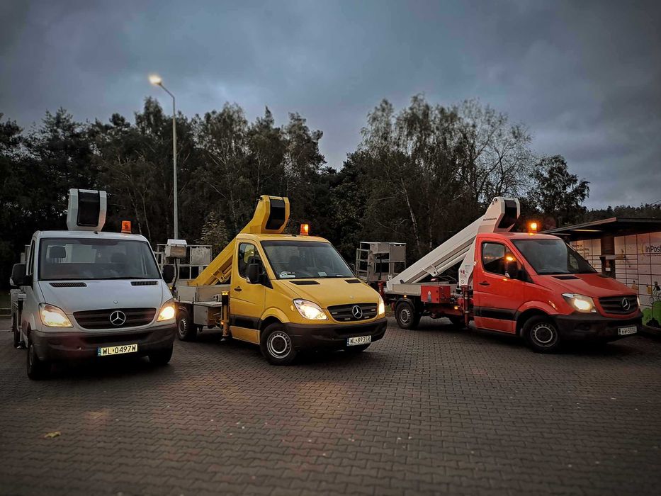 Zwyżka, podnośnik koszowy 20m, 25m, 27m, 30m, 35m, 45m wynajem 24h