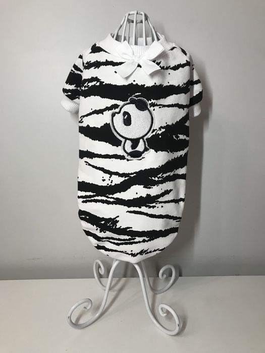 Modna bluza zebra ubranko dla psa typu york maltanczyk XS S