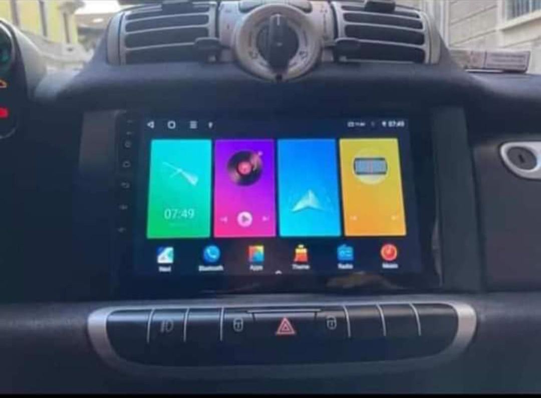Rádio Android 12 com GPS Smart Fortwo W451 (Novo)