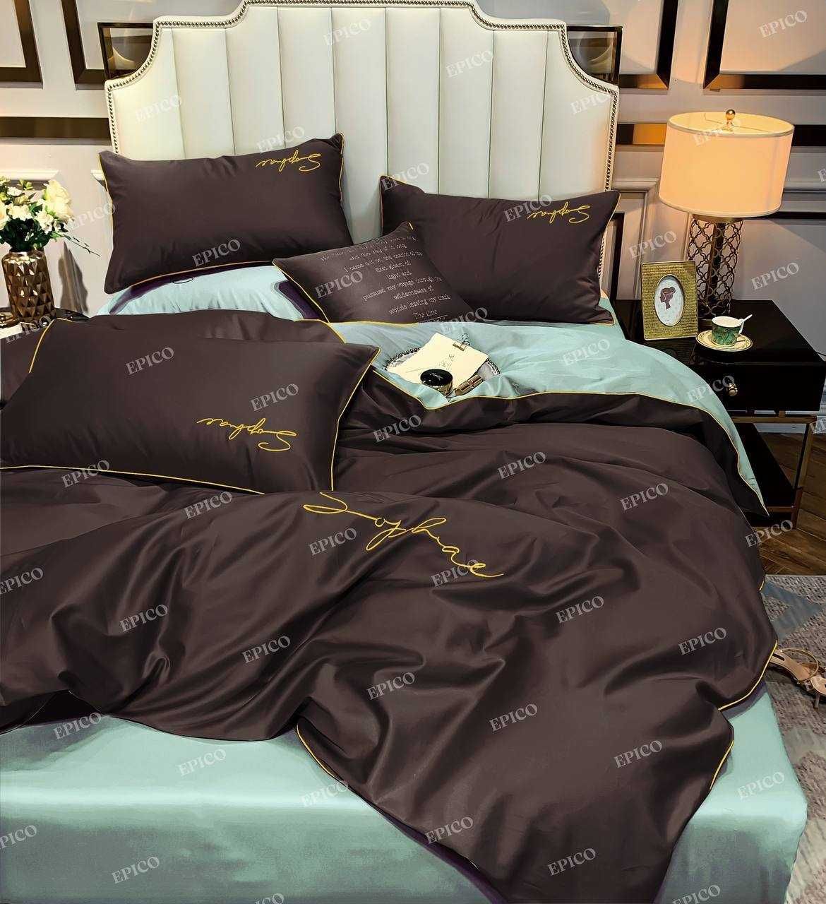 Комплект постельного белья все размеры Сатин Crown Турция Lux