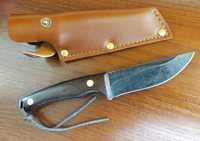 Nóż myśliwski wojskowy kuchenny pokrowiec 20cm. BUSHCRAFT STONEWASH