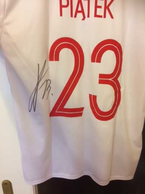 Krzysztof Piątek koszulka z oryginalnym autografem