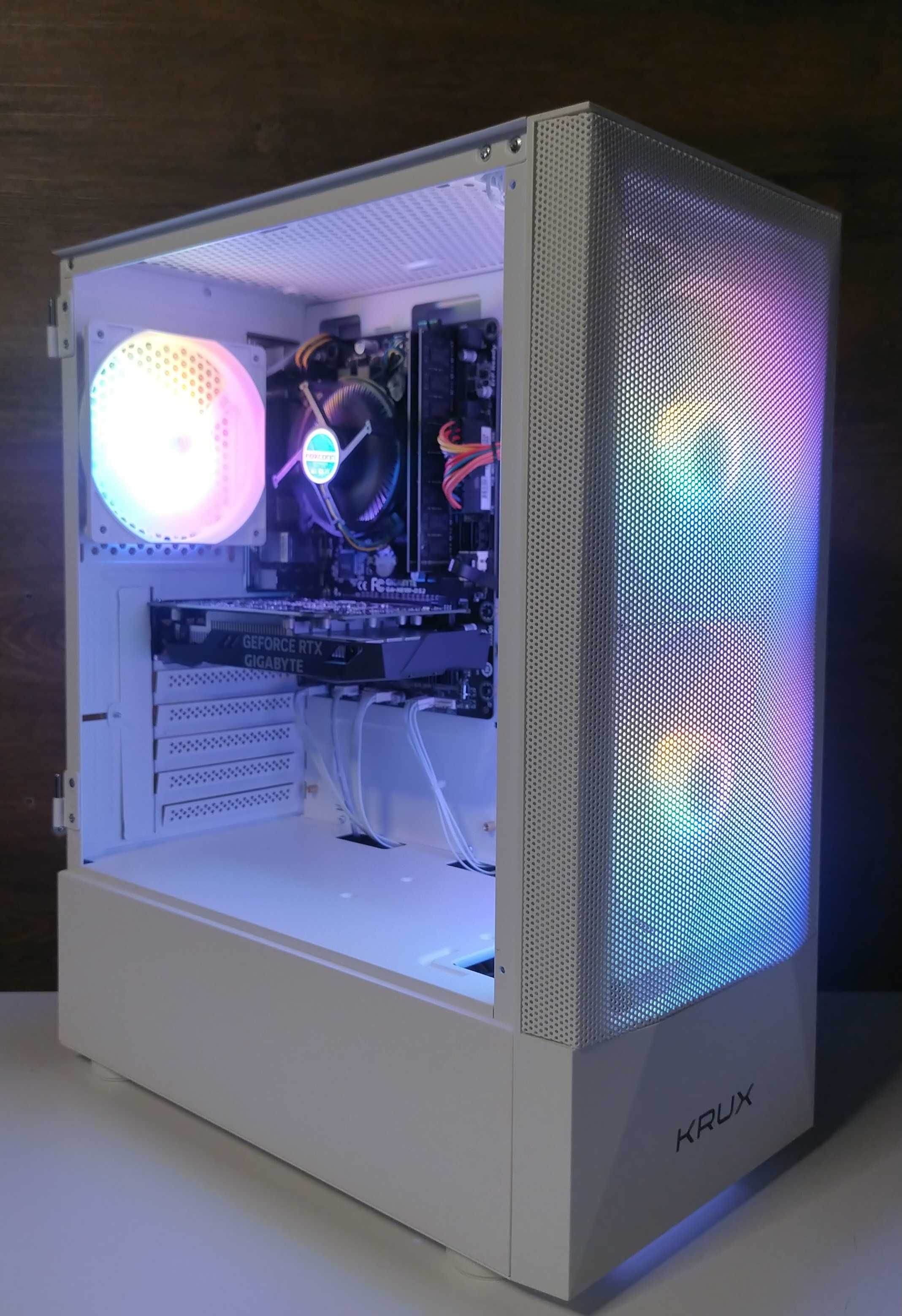 Komputer Gamingowy i5, RTX-3050 , 16GB RAM, SSD-512,  RGB NOWY FV23%