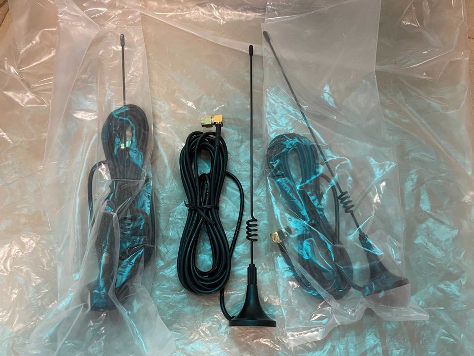 Антена на магніті довга SMA Male 3м