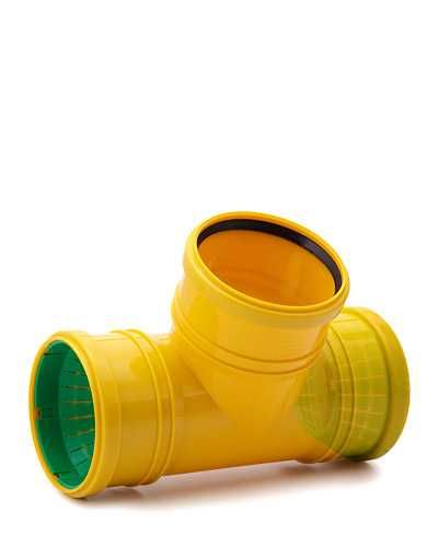 Trójnik drenarski uniwersalny z przyłączem bocznym ø 110 KARMAT KDR 26