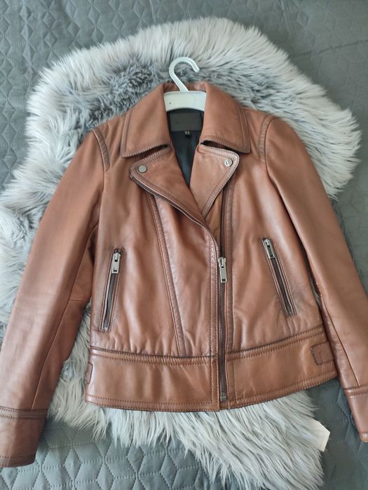 Шкіряна куртка Massimo Dutti XS