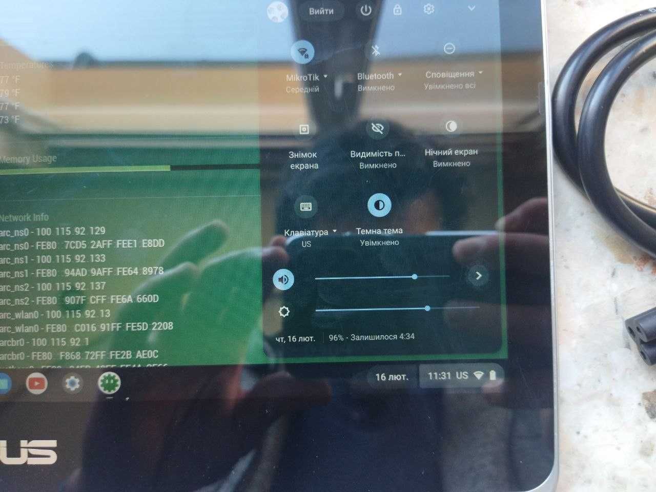 Asus Chromebook Flip C302C "12,5 Intel m3-6Y30 4/64GB хромбук планшет