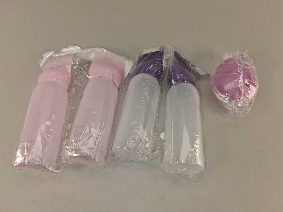 N222 Zestaw Aplikator Butelka Grzebień Do Farbowania Włosów