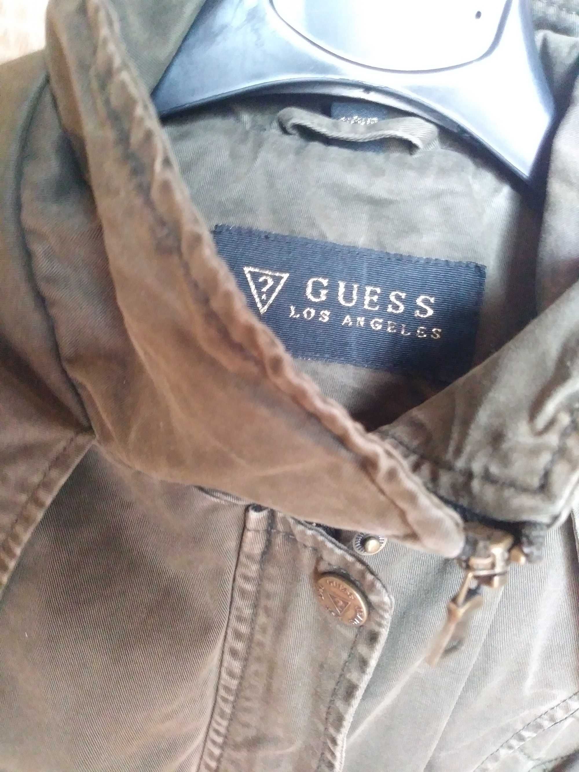 Parka kurtka damska Guess oliwkowa S