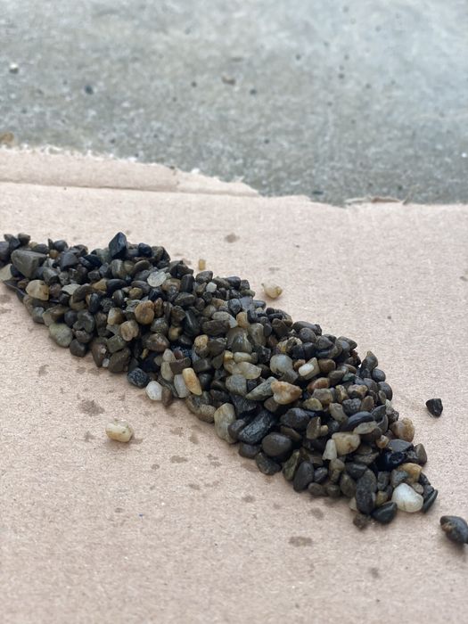 Декоративна галька, крихта, крошка річкова сіра 3-5мм (закарпатська)