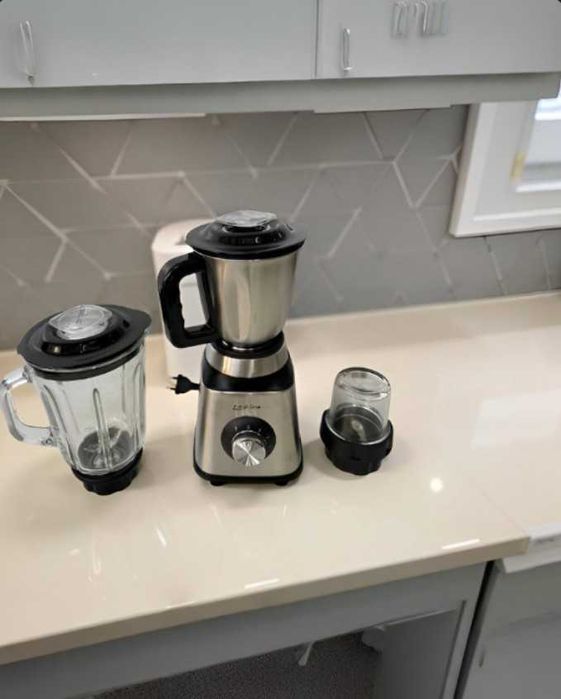 Стаціонарний блендер 2000вт із кофемолкою та мясорубкою 3в1