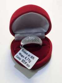 Srebrny pierścionek NOWY z cyrkoniami , Lombard Madej sc