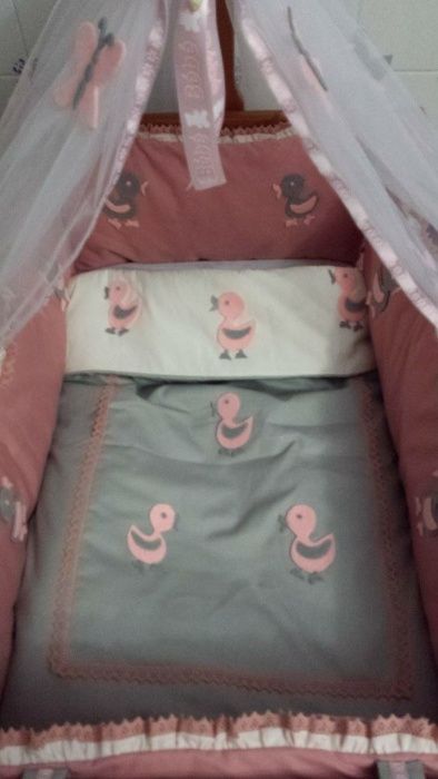 Madeira maciça de Pinho Cama de Bebé Berço