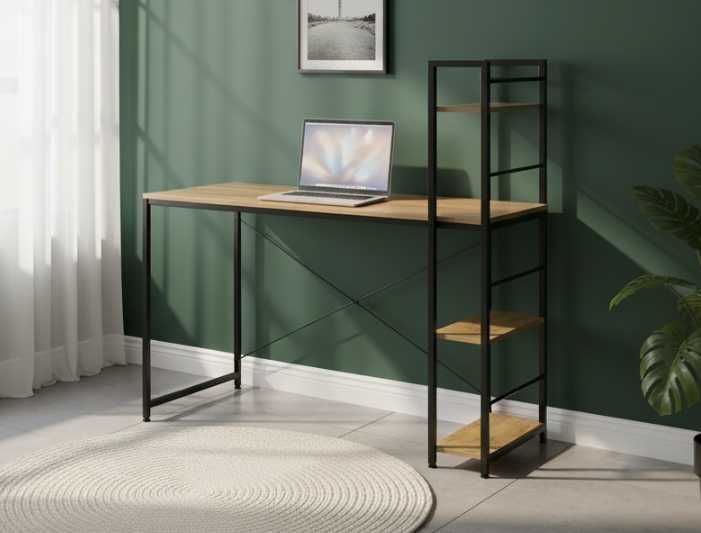 NOWE Biurko Gamingowe Metalowe Komputerowe Meble Szkolne Loft OKAZJA