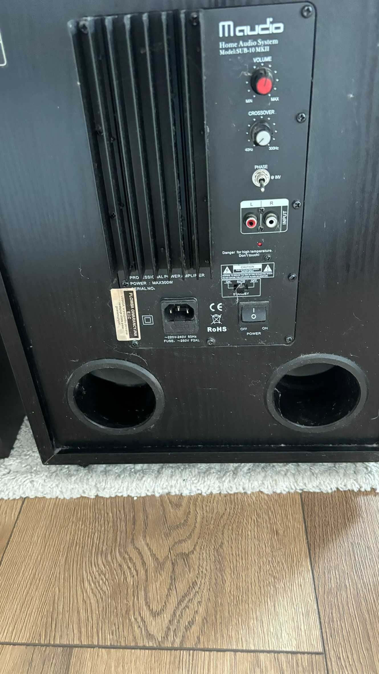 Kino domowe głośniki 5 szt Maudio HCS9920SE + subwoofer SUB 10