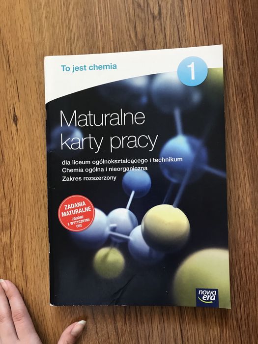 Maturalne Karty Pracy Chemia 1 liceum szkoła średnia