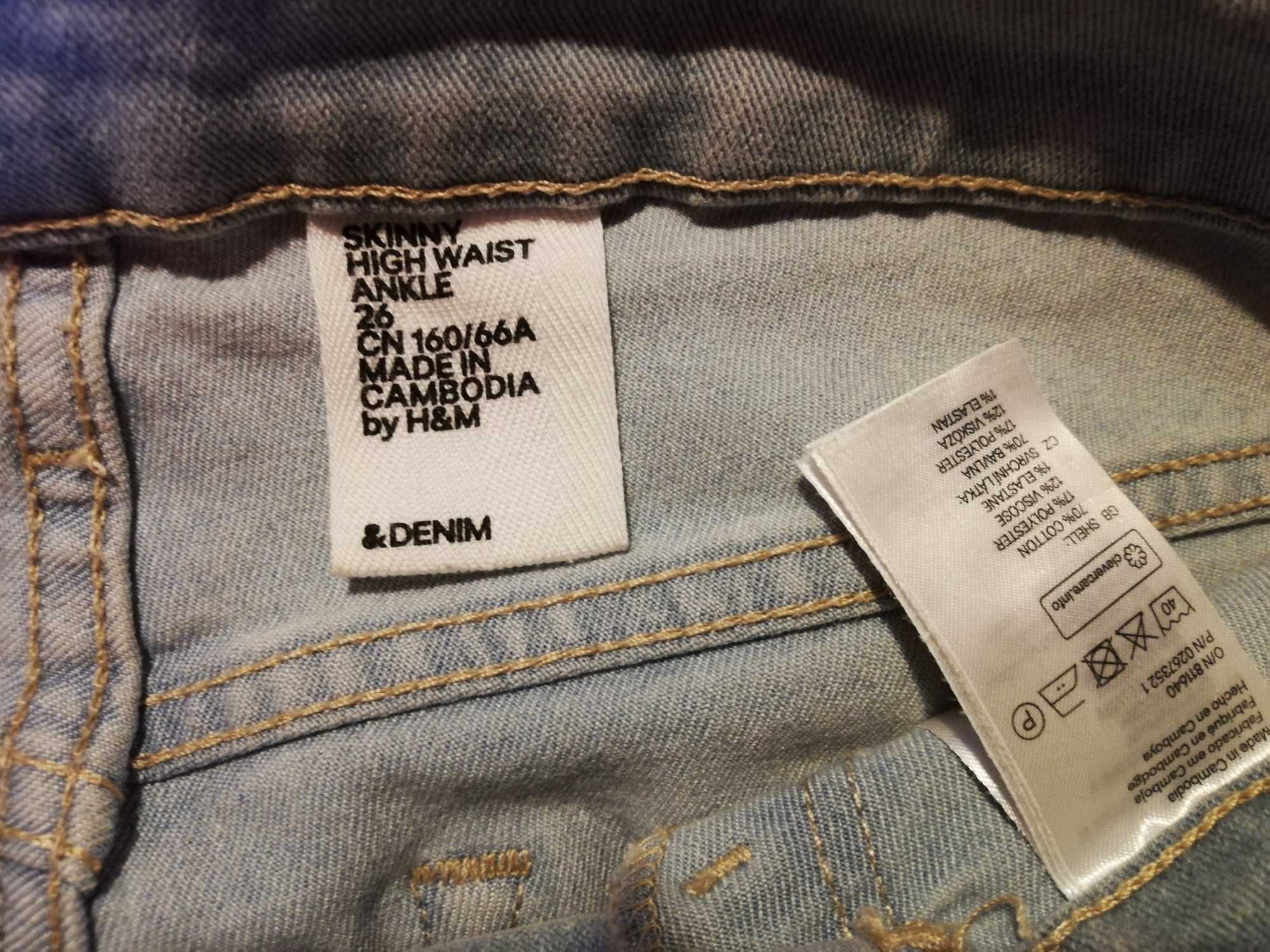 Spodnie H&M z wysokim stanem rozmiar 26