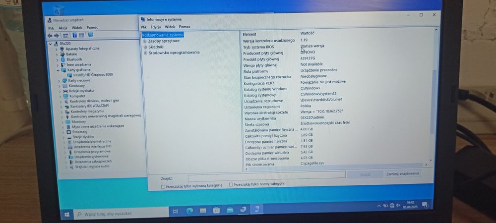 Lenovo X220 – i5 / SSD / Windows 10 Pro – Stan bardzo dobry
