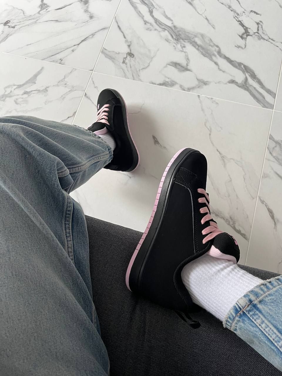р36-40 Кросівки DC Court Graffik Black Pink
