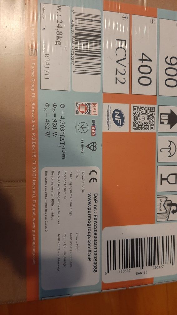 Grzejnik Purmo 900x400 Fabrycznie nowy